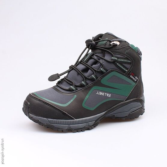 654028-42 Сапожки для мальчики чер-зел