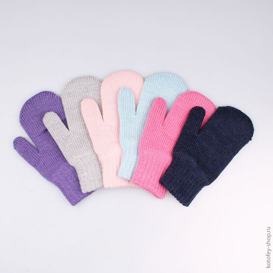 07021102-10 Варежки двухслойные темно-синие для универсальные темно-синий