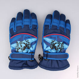 07722056-11 Перчатки детские для мальчики светло-синий