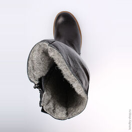 662114-41 Сапожки для девочки черный фото №4