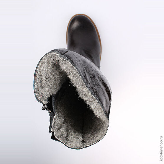 662114-41 Сапожки для девочки черный фото №4