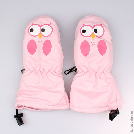 07821034-00 Варежки детские для девочки розовый