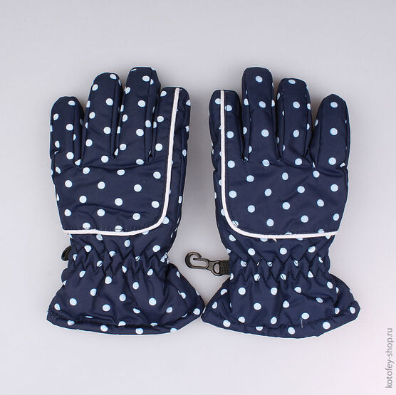 07822029-10 Перчатки детские для девочки светло-синий