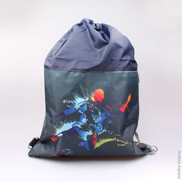 02708032-20 Мешок для сменной обуви для мальчики серый фото №2