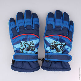 07722056-10 Перчатки детские для мальчики светло-синий