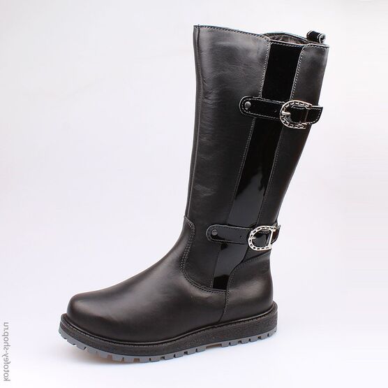 762034-51 Сапожки для девочки черный