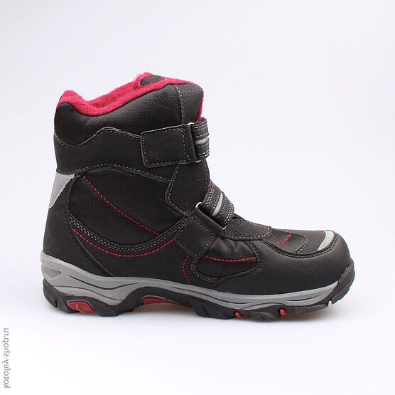 654952-41 Мембранные ботинки для мальчики чер-бор фото №2