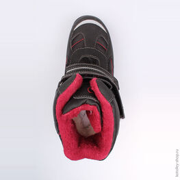 654952-41 Мембранные ботинки для мальчики чер-бор фото №4