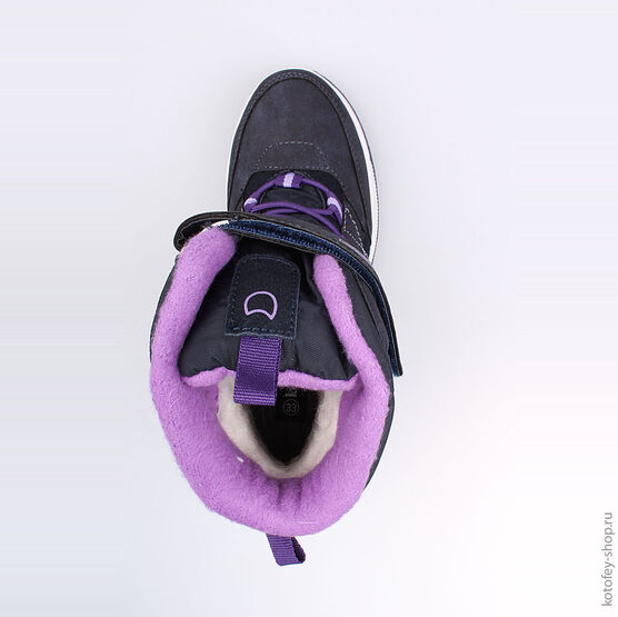 654949-42 Мембранные ботинки для девочки син-фио фото №4