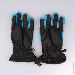 07722053-20 Перчатки детские для мальчики чер-гол фото №2