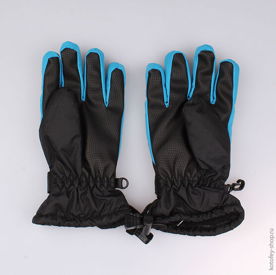 07722053-20 Перчатки детские для мальчики чер-гол фото №2