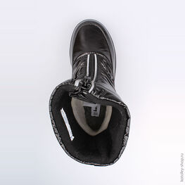 664916-41 Мембранные сапожки для девочки черный фото №4