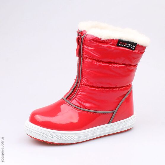 464915-41 Мембранные сапожки для девочки красный