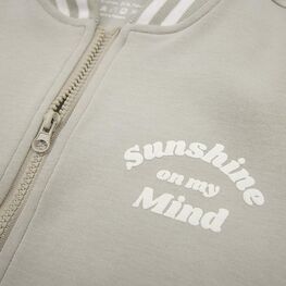 07808001-41 Трикотажная кофта-бомбер для девочки для девочки серый фото №4