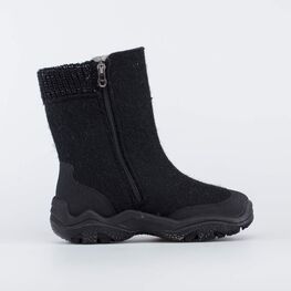 667034-42 Валенки на молнии Звезды черный для девочки черный фото №2