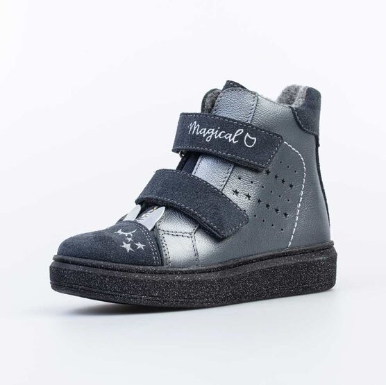 352328-31 Ботинки утепленные на весну/осень Magical для девочки серый