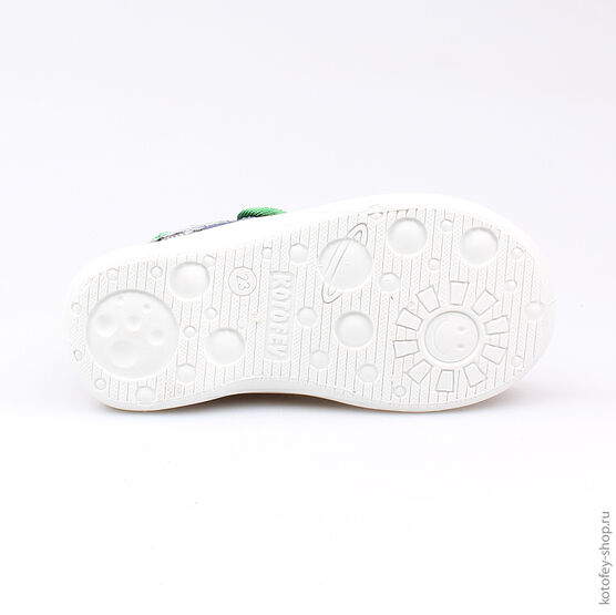 131104-11 Текстильная обувь для мальчики сер-зел фото №3