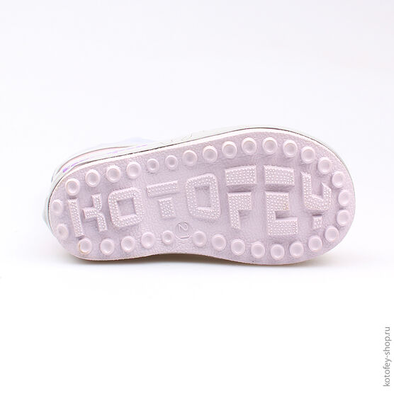 166066-11 Резиновые сапоги для девочки роз-сер фото №3