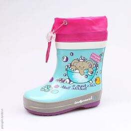 166076-11 Резиновые сапоги для девочки гол-сир