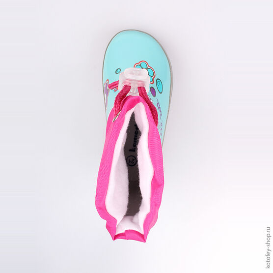 166076-11 Резиновые сапоги для девочки гол-сир фото №4