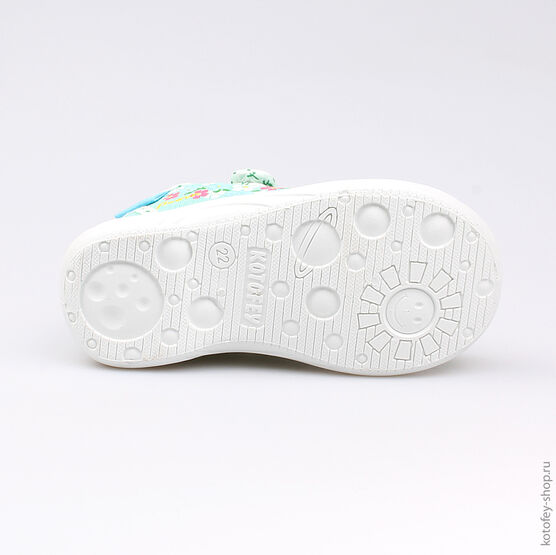 231100-11 Текстильная обувь для девочки бирюзовый фото №3