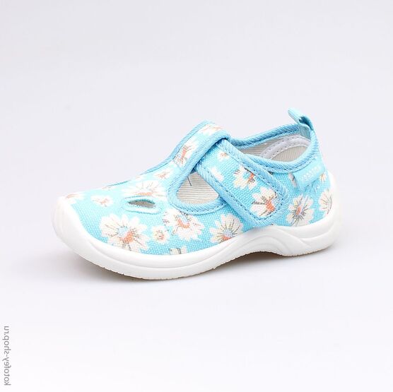 231111-11 Текстильная обувь для девочки голубой