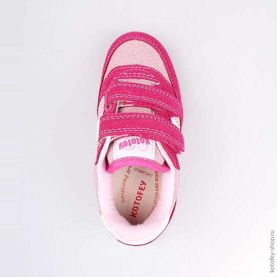 344079-74 Кроссовки для девочки фук-роз фото №4