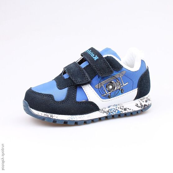 344141-71 Кроссовки для мальчики син-гол