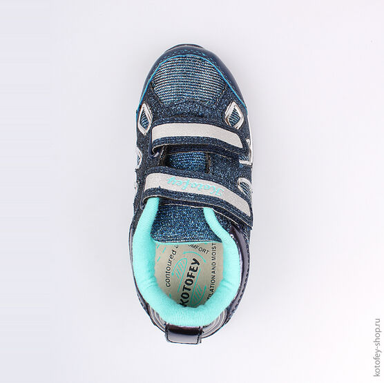 344147-72 Кроссовки для девочки син-бир фото №4