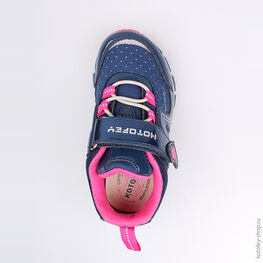 344150-72 Кроссовки для девочки син-фук фото №4