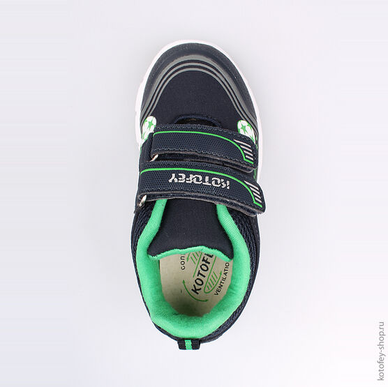 344156-71 Кроссовки для мальчики син-зел фото №4