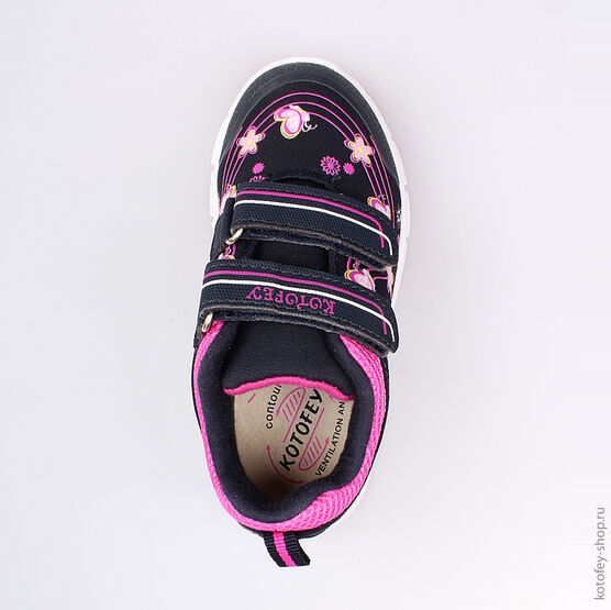 344157-72 Кроссовки для девочки светло-синий фото №4