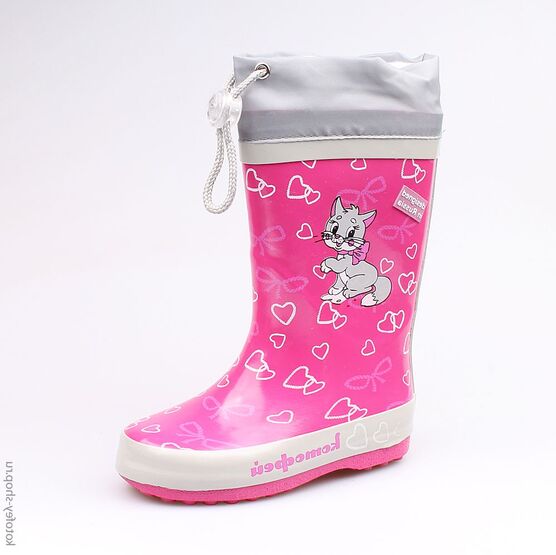 366156-11 Резиновые сапоги для девочки фук-сер