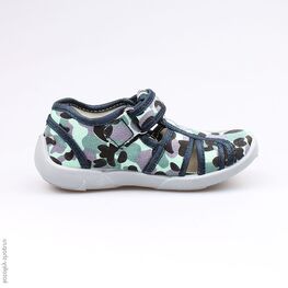 421006-18 Сандалии текстильные для мальчики светло-синий фото №2