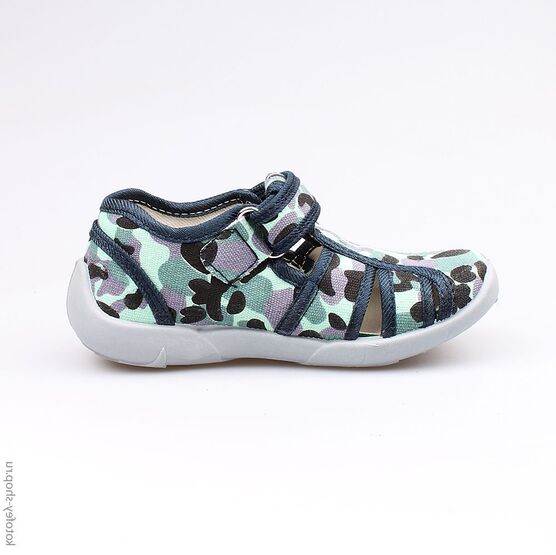 421006-18 Сандалии текстильные для мальчики светло-синий фото №2