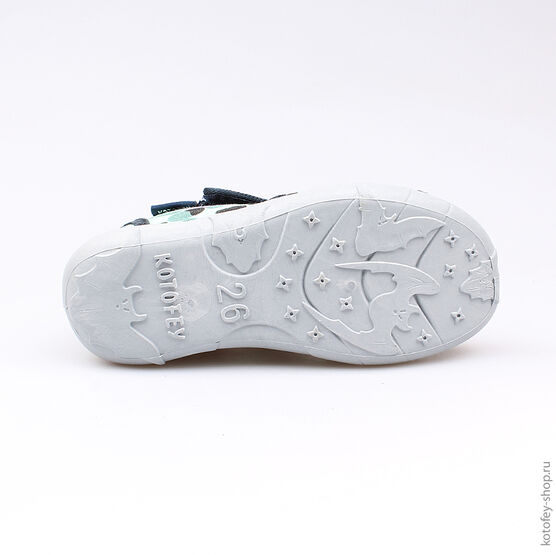 421006-18 Сандалии текстильные для мальчики светло-синий фото №3
