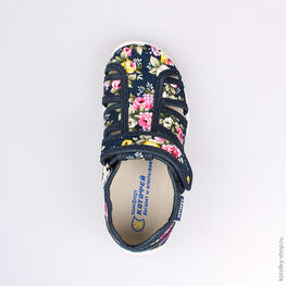 421011-12 Сандалии текстильные для мальчики светло-синий фото №4