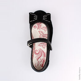 432119-74 Туфли для девочки черный фото №4