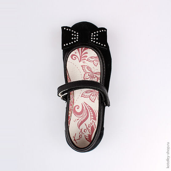 432119-74 Туфли для девочки черный фото №4