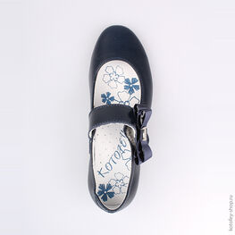 532096-28 Туфли для девочки светло-синий фото №4