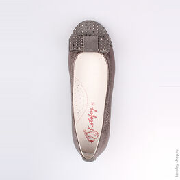 534019-23 Туфли для девочки серый фото №4