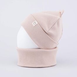 07704003-41 Комплект шапка с ушками+снуд бежевый для мальчики бежевый фото №3