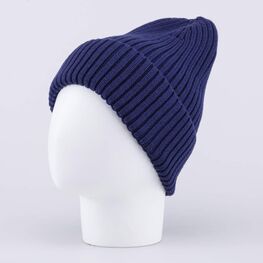 07711968-40 Шапка с отворотом детская темно-синий для мальчики темно-синий фото №2