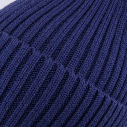 07711968-40 Шапка с отворотом детская темно-синий для мальчики темно-синий фото №4