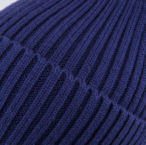 07711968-40 Шапка с отворотом детская темно-синий для мальчики темно-синий фото №4