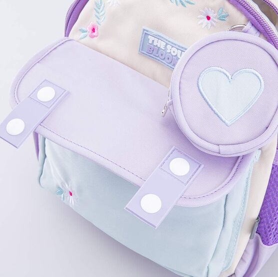 02810310-40 Рюкзак детский беж-фио для девочки беж-фио фото №5