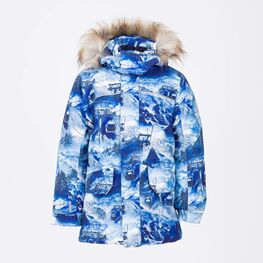 07757030-44 Зимняя куртка-парка Фуникулер для мальчики синий