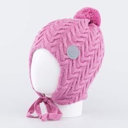 07811379-41 Шапка шерстяная для девочки для девочки розовый