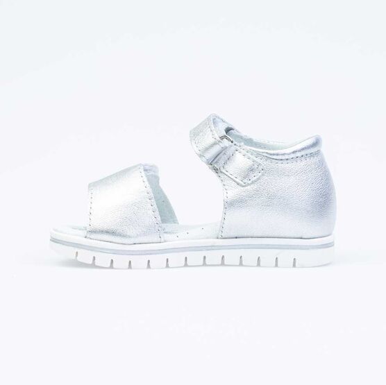 322107-21 Сандали летние на липучке для девочки серебрист. фото №2