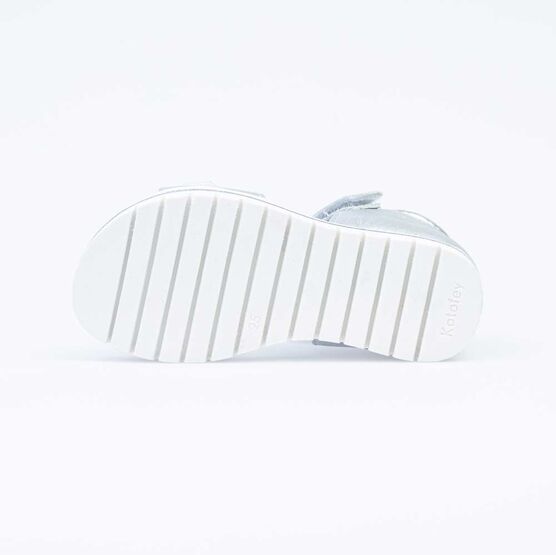 322107-21 Сандали летние на липучке для девочки серебрист. фото №3